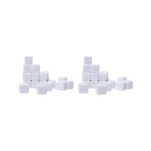 16MM White Acrylic Cubes Blank Dice for Board Games,Math Counting Teaching,Alphabet Numbers Custom Dice Making,96PCS