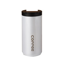 Tasse à café isotherme en acier inoxydable de 400 ml avec couvercle, compatible avec Yonrjhukm, conserve les boissons chaudes ou glacées, idéale
