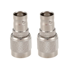 Cable adaptador RF con conector coaxial 2X TNC macho a BNC hembra (macho/hembra)