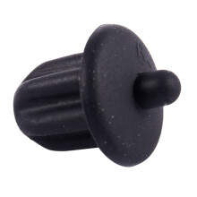 20 cache-poussière en caoutchouc noir pour prise jack audio 6,35 mm (PC, DVD, microphone)