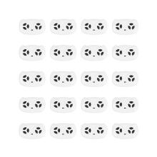 Lot de 20 télécommandes pour voitures électriques pour enfants, pièces de rechange pour véhicules électriques pour enfants, blanc