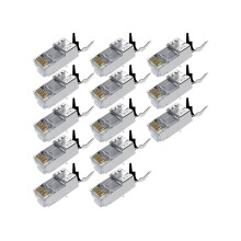 20 connecteurs RJ45 blindés métalliques CAT7 pour câble Ethernet