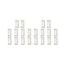 Kit de 20 stylos fins 7 mm avec recharges, couleurs assorties, fournitures pour le tournage sur bois et le bricolage, gris anthracite.
