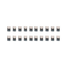 20 Pcs USB 3.1 Type C Connector 14 Pin Female Socket Receptacle Through Holes PCB 180 Vertical Shield USB-C1
