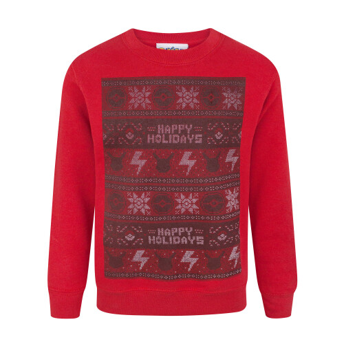 Pokémon Pokemon Christmas Jumper (Boys Red)
