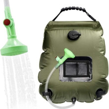 Borsa doccia solare 20 L portatile in PVC anti UV, temperatura 45 C, per campeggio e outdoor