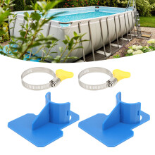 Blue Pool Hose Support Bracket