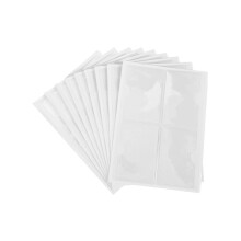 36 selbstklebende Etikettenkartenhalter, Indextaschen, 6 x 8,5 cm, transparente Kunststoffkartenhalt