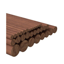 32Pcs 7 Size Walnut Wooden Dowel Rods 6 Inch Long Wooden Dowel Rods Sticks 4/6/8/10/12/15/18mm Wood Sticks