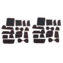 30Pcs Gate Slot Pad for  HRV HR-V Vezel 2021 2022 Accessories Interior Non-Slip Anti Dust Cup Holder Inserts