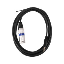3 Meter langes Kabel mit 3,5-mm-Stereo-Klinkenstecker auf 3-poligen XLR-Stecker für Mikrofon-Audioau