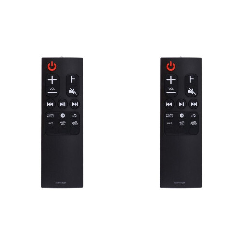 Lot de 2 télécommandes de remplacement AKB75475301 pour barre de son