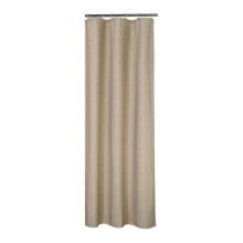 Cortina de ducha para cabina, color topo, 40 x 72 pulgadas, 240 g/m², similar al lino.
