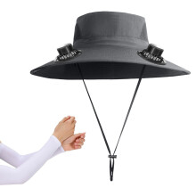 Czapka rybaka z wentylatorem USB zasilanym energią słoneczną dla mężczyzn