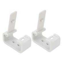 2er-Pack Wohnmobil-Vorhangclip Weiß ABS Hochhärte