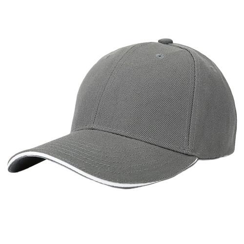 Unisex baseballcaps – justerbar snapback, mørkegrå