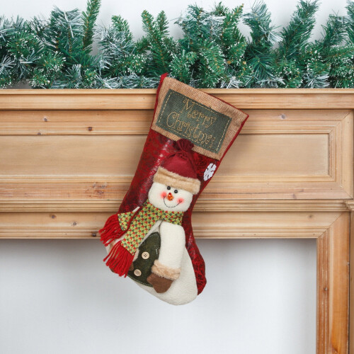 Klassischer gestrickter Weihnachtsstrumpf