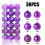Boule de Noël décorative 3 cm, lot de 6 1