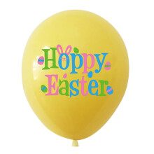 10 palloncini gialli in lamina per Pasqua
