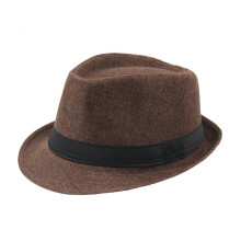 Pánský klobouk fedora z bavlny a polyesteru, univerzální velikost, 8 barev