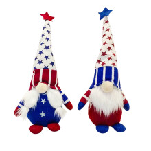 2 decorazioni a forma di gnomo patriottico per il 4 luglio
