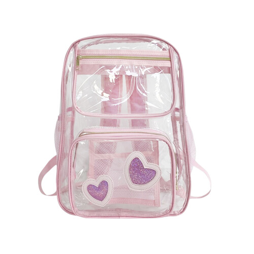 Transparenter PVC-Rucksack für Schule & Reisen