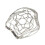 Fascia per capelli con strass – Design a rete traforata, argento o oro 1