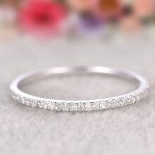 925 sterling zilveren halfcirkelvormige ring voor dames