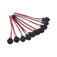 Lot de 10 douilles T10 W5W 168 194 à culot en verre, à monter soi-même, noires