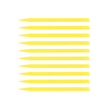 10 Pcs Yellow Plastic Fishing Net Repair Needle Shuttles Bobbin 2#