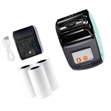 Thermische printer Bluetooth-compatibel 57 mm papier-Blauw