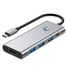 Portable 8 In 1 Type C Hubs With HDTV Output USB3.0 Slot And