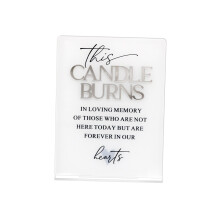 Stylish Acrylic Tributes Plaque For Weddings Designed To-B
