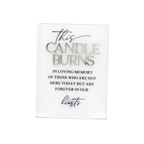 Stylish Acrylic Tributes Plaque For Weddings Designed To-B
