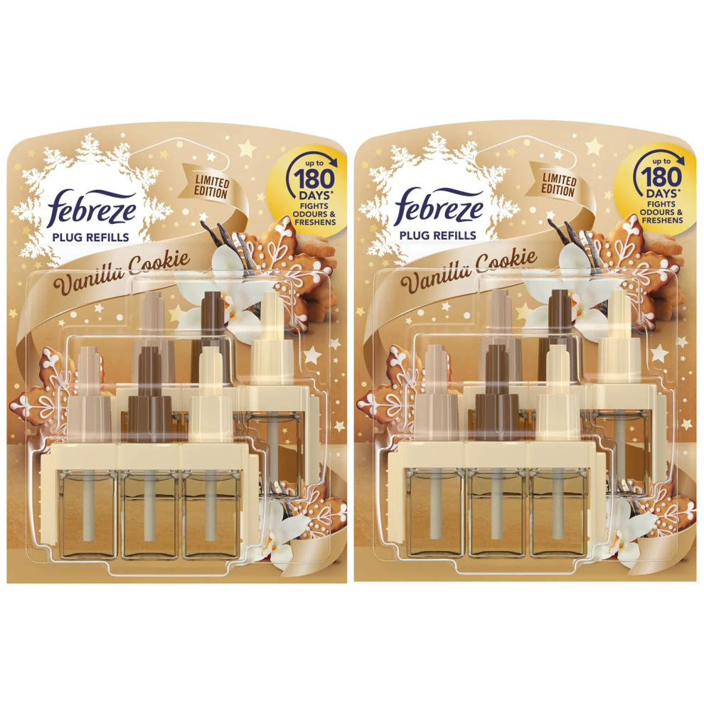 Febreze 4 X 20Ml 3Volution Plug In Refill - Vanilla Cookie