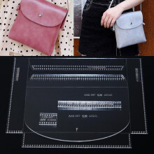 Leather Craft Acrylic Stencil Template for Shoulder Bag