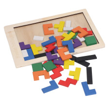 Wooden Puzzle Brain Teaser Toy for Kids