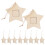 Wooden Star Photo Frames – Light Yellow, 10-Pack 1