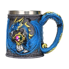 Medieval Dragon Beer Mug Stainless Steel 450ml