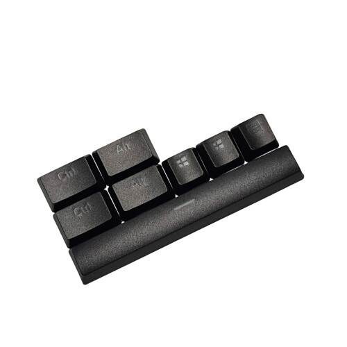 ABS Backlit 6.0U Spacebar Keycap Mechanical Keyboard-Black