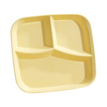 9x9 Inch Square Divided Plate, PP, 1 Piece