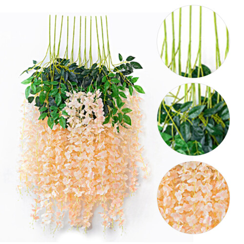 Silk Wisteria 6-Leaf Ceiling Decor