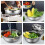 Stainless Steel Vegetable Basin Flat Bottom 2 pcs 3