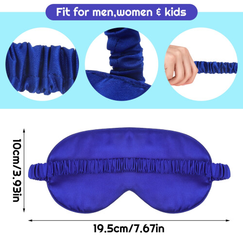 4 Pack Silk Sleep Eye Masks – Soft Breathable Blackout 1