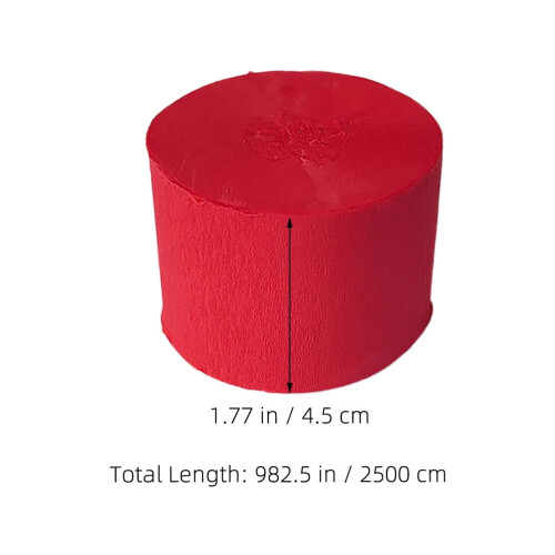 Rolos de papel crepom multicoloridos (6 rolos) 1