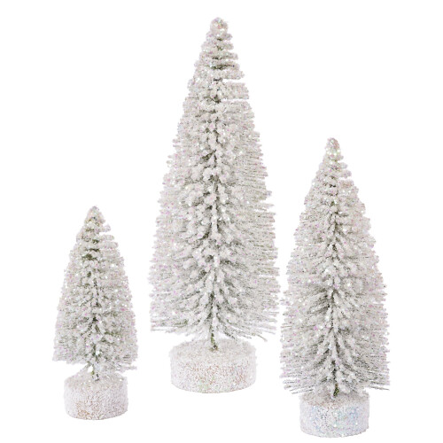 Silver Glitter Oval Artificial Christmas Tree Unlit 5 7 9