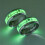 Titanium paarring – Hartslagdesign, Goud, Unisex 1