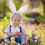 Easter Bunny Yard Sign Colored Egg Design 11.81x7.87 Inch 4