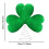 St Patrick's Day Mini Tree Topper Green Metal 1pc 3