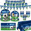 Fußball-Party-Set – Einwegteller, Tischdecke & 1